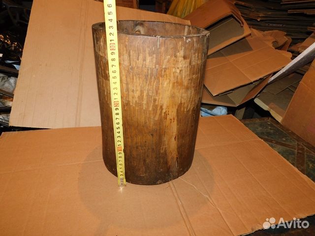 Антикварный, долбленый, липовый жбан-колода -мед