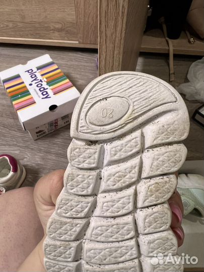 Кеды для девочек 20 размер летние tombi