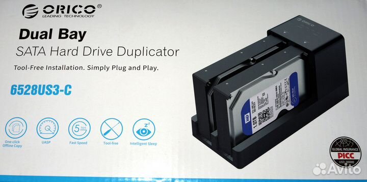 Orico 6528US3-C док-станция с клонированием