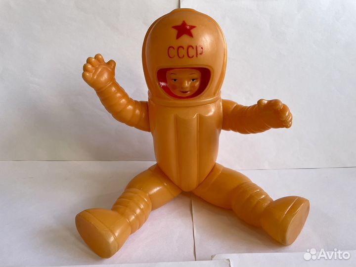Игрушка Космонавт СССР Большой 35см.Дутыш 1960е.г