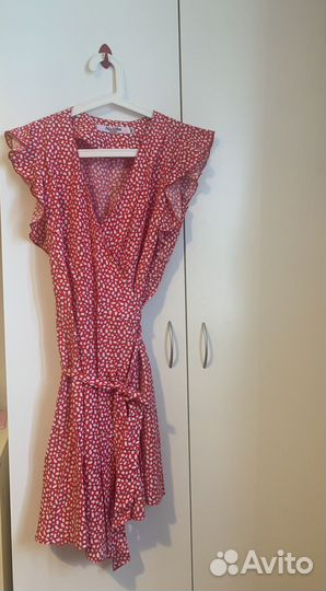 Платье летнее красное