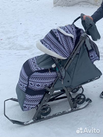 Детские санки коляска