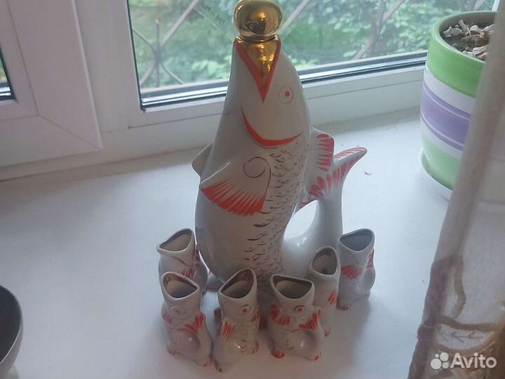 Набор с 6 стопками рыбка