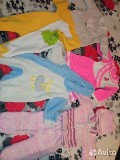 Детские вещи пакетом от 0 до года для девочки