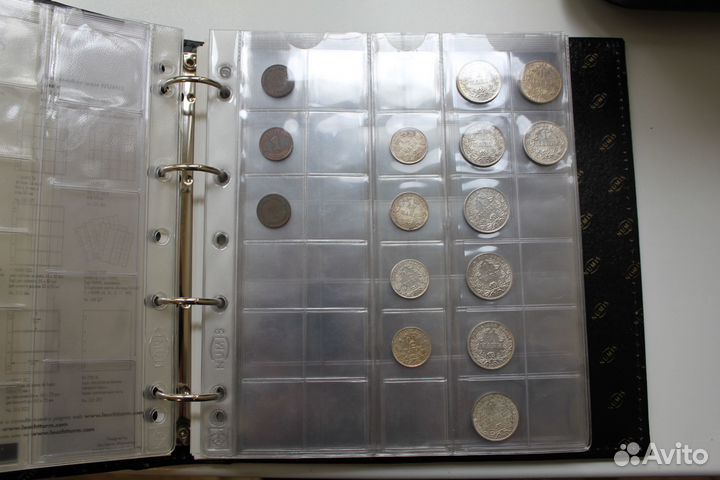 Lighthouse numis. Альбом для монет. кожаный. шубер