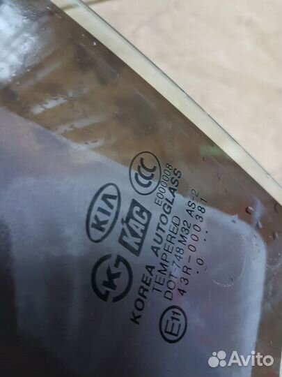 Стекло з/л киа рио 2