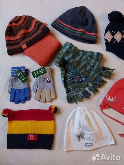 Шапки, шарфы и перчатки для мальчиков и девочек