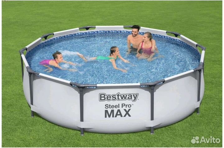 Новый Каркасный бассейн Bestway 305x305x76 см