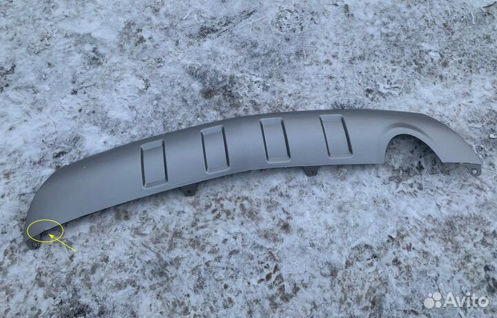 Накладка заднего бампера Antara (под одну трубу)