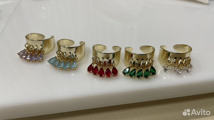 Кольца с капельками