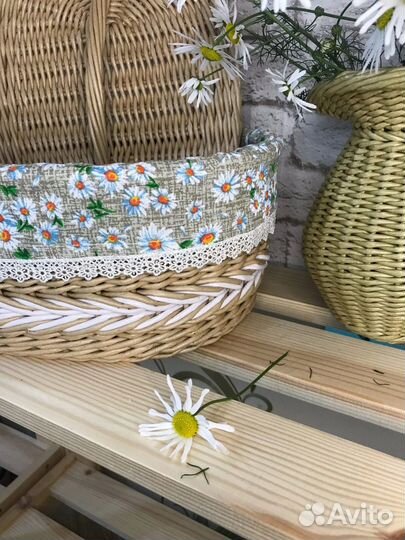 Плетеная хлебница