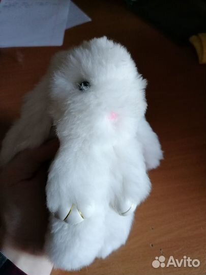 Брелок-игрушка кролик, белый