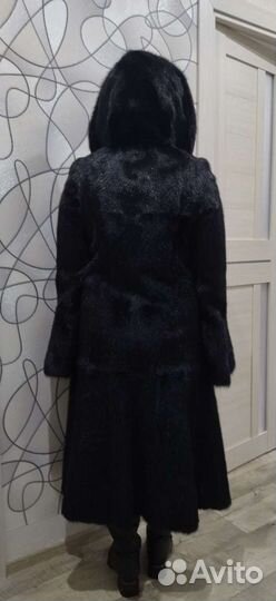Шуба из бобрика Р 46