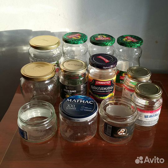 Банки стеклянные разные