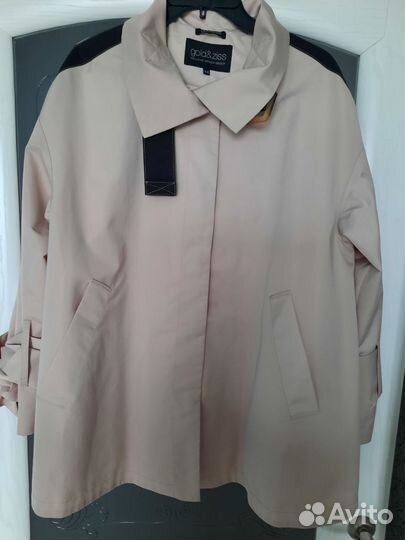 Плащ-тренч укороченный