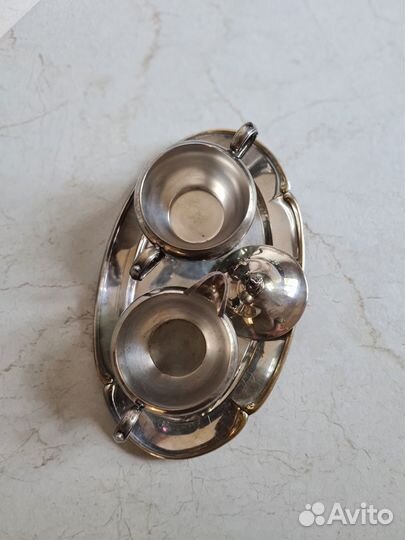 Винтажный комплект сахарница и сливочник