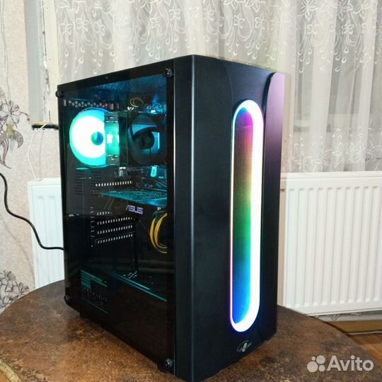 Игровой пк на AMD Ryzen 5 5500 Gtx 1080 turbo 8gb