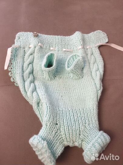 Продам вязаную кофточку для маленькой собачки