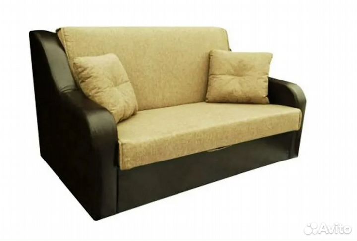 Диван аккордеон Барон рогожка бежевый