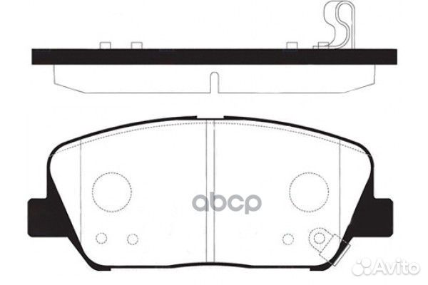 Колодки передние Kia/Sangsin/ SP1403 Sangsin brake