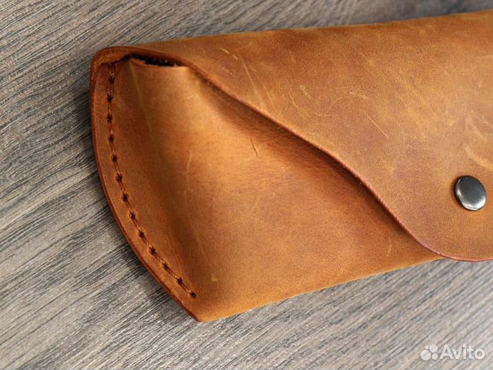 Чехол для очков из натуральной кожи