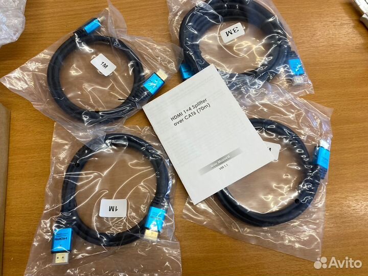 Hdmi Splitter 1x4 Over CAT6 70M Комплект