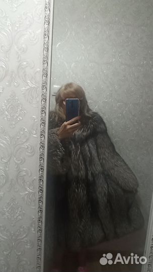 Шуба женская чернобурка 12 цельных шкур