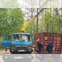 Аренда и услуги манипулятора, стрела 5 т, 15.5 м, борт 5 т, 6 м, Волоколамск