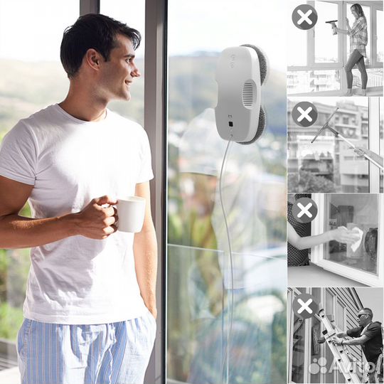 Аренда Мойщика окон Xiaomi hutt DDC55 пылесоса