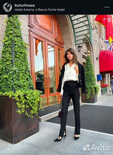 Брюки mango с разрезами xs