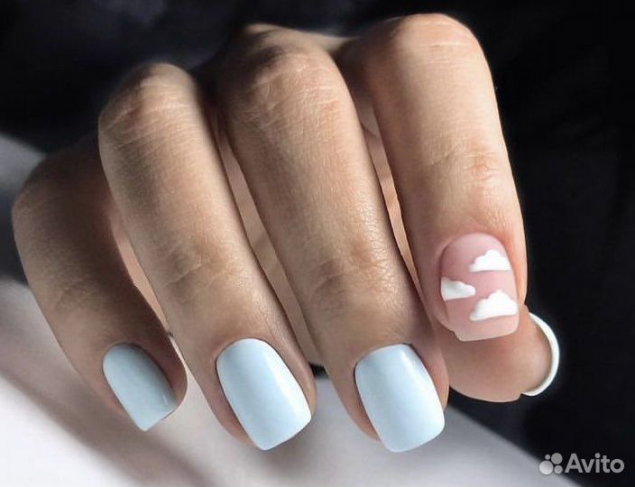 Маникюр с покрытием (все включено с укреплением)