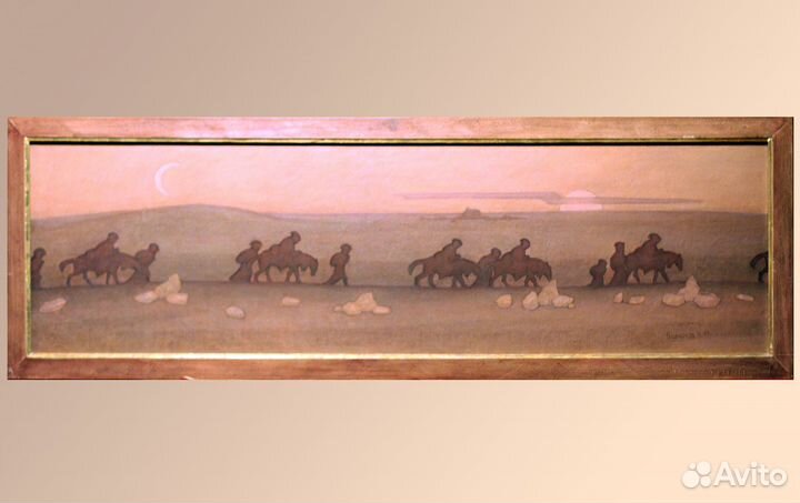 Живопись большая картина 180 на 50 см Улумбеков