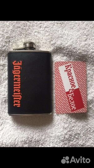 Фляжка карманная, нерж,120 мл, для вкусного бухла