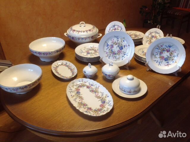 Сервиз столовый гдр, 80е годы, витринное хранение