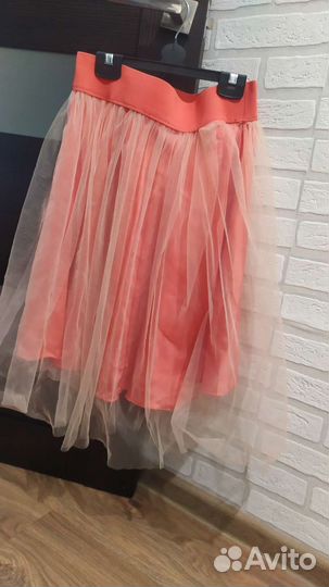 Юбка с сеткой