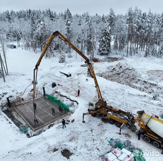 Аренда бетононасоса бетон с прогревом бетона