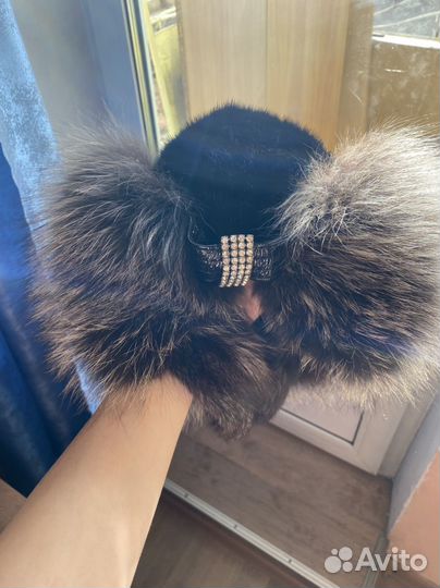 Шапка норковая женская