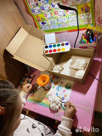 Набор гипсовых фигурок для ракрашивания красками