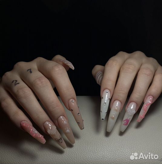 Наращивание ногтей / укрепление ногтей / покрытие