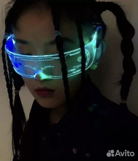 Светящиеся неоновые очки