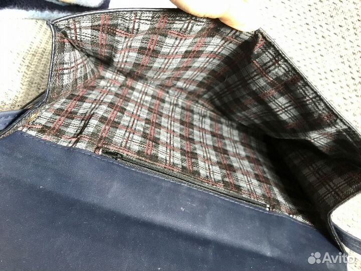 Кожаный итальянский клатч