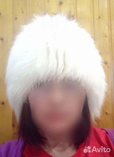 Шапка из меха песца, 54-58