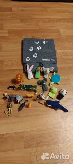 Пальчиковые игрушки +набор игрушек (животные)