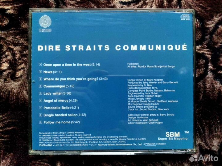 Dire Straits – Communiqué – Japan 1996 CD