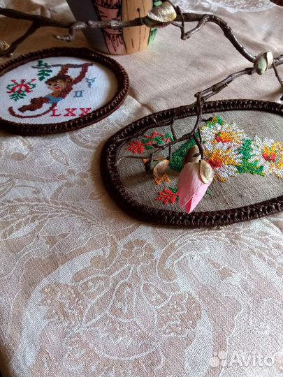 Винтаж джакардовое плетение льняные скатерти