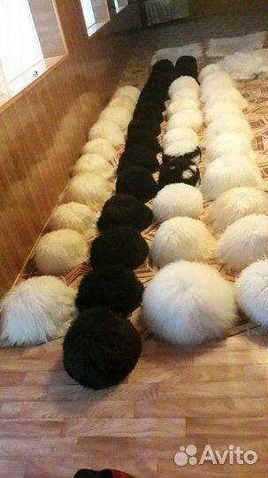 Папахи пуховые шкуры козы