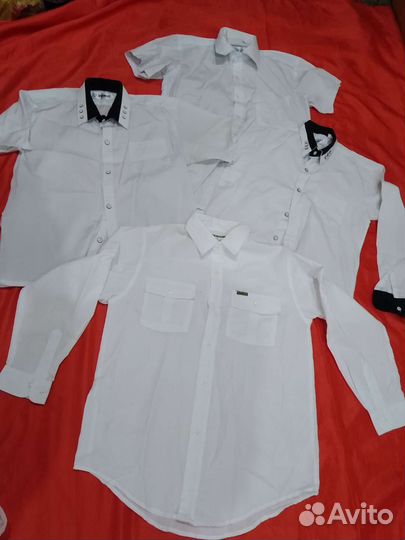 Рубашки белые и другие-для мальчика от 5до 14 лет