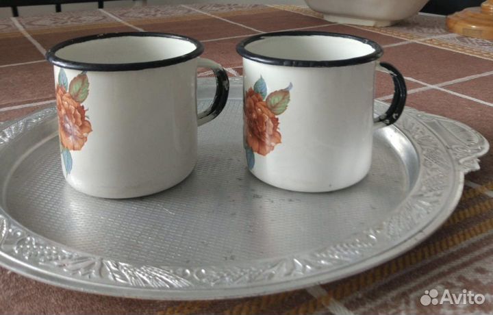 Чашка кружка эмаль винтаж СССР