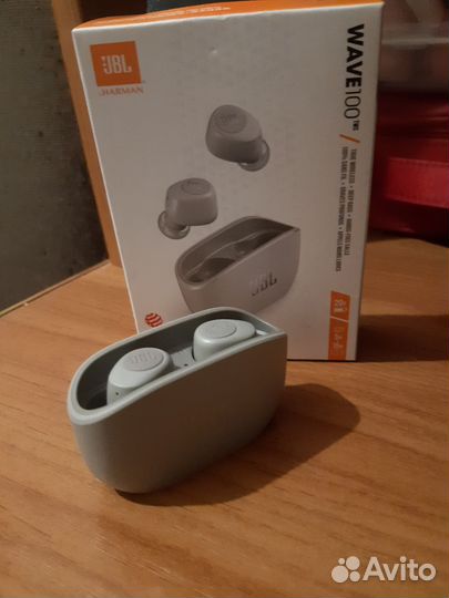 Наушникт jbl wave 100 TWS серые