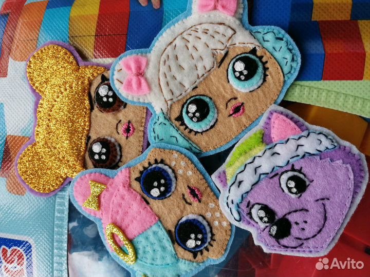 Украшения для волос из фетра